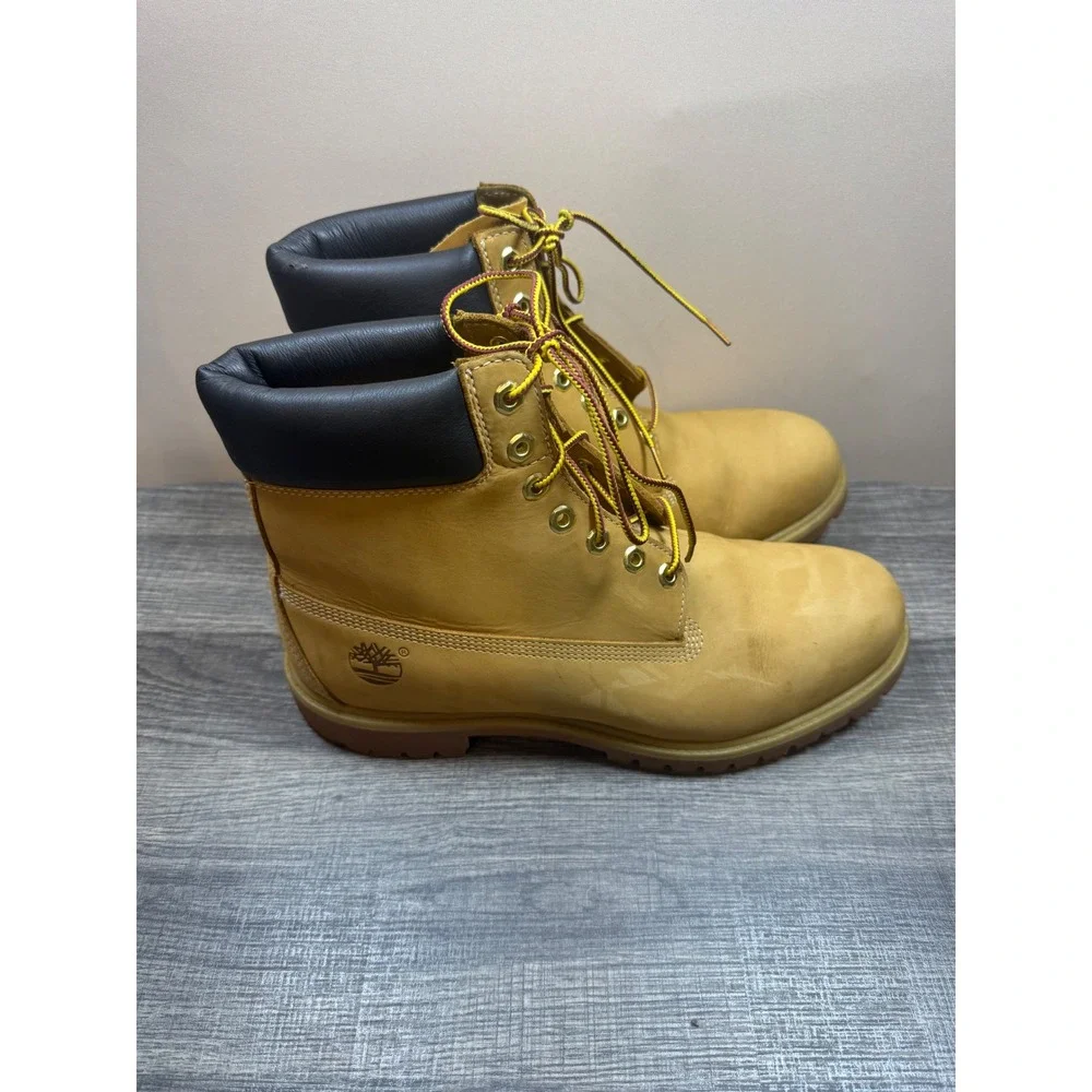 Timberland 6 Inch Premium Waterproof Boots Wheat Nubuck Mens 10061